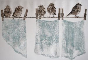 Dirty Laundry by Sue Brown printmaker and textiles artist