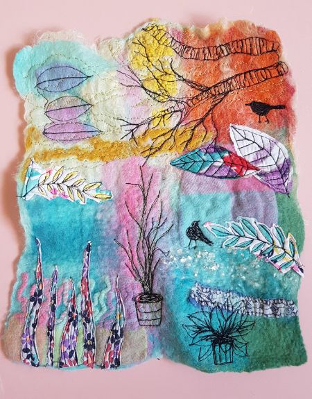 Felt course 2 at the School of Stitched Textiles