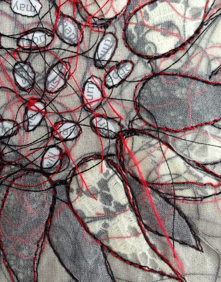 Machine embroidery course 2 at the School of Stitched Textiles