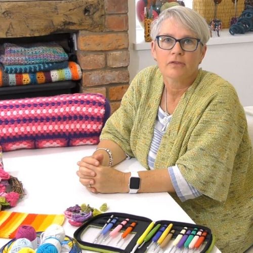 Sally Hart Crochet tutor at the School of Stitched Textiles