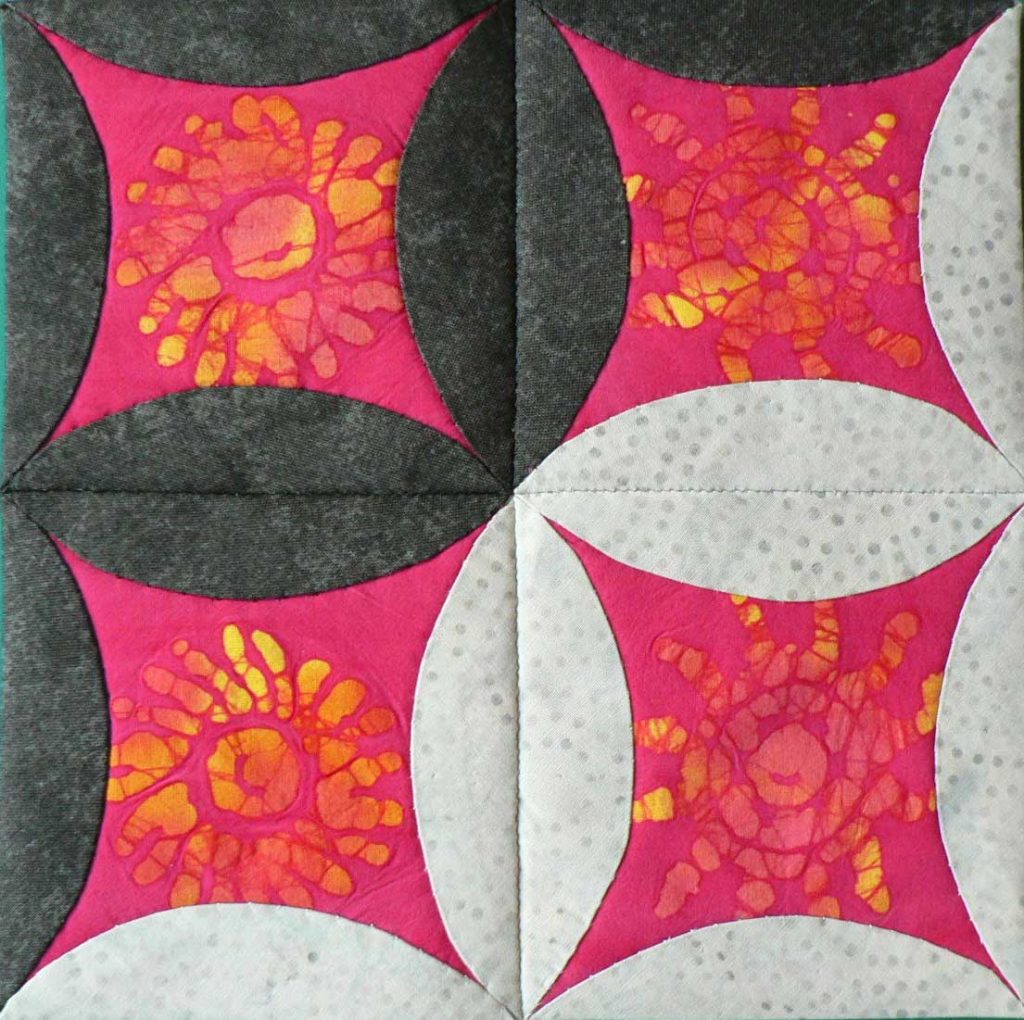 Patchwork quilt sample by Christine Smith