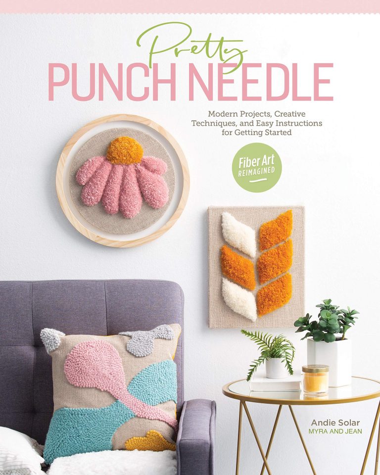 Pretty Punch Needle Front Cover