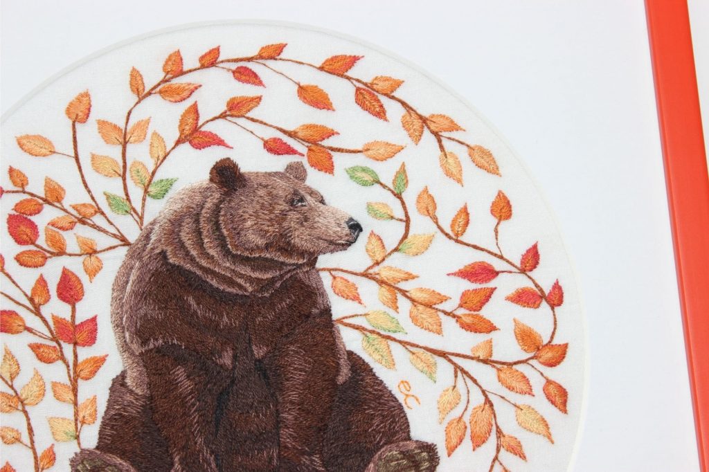 Bear Hand Embroidery by Elysia Cusworth