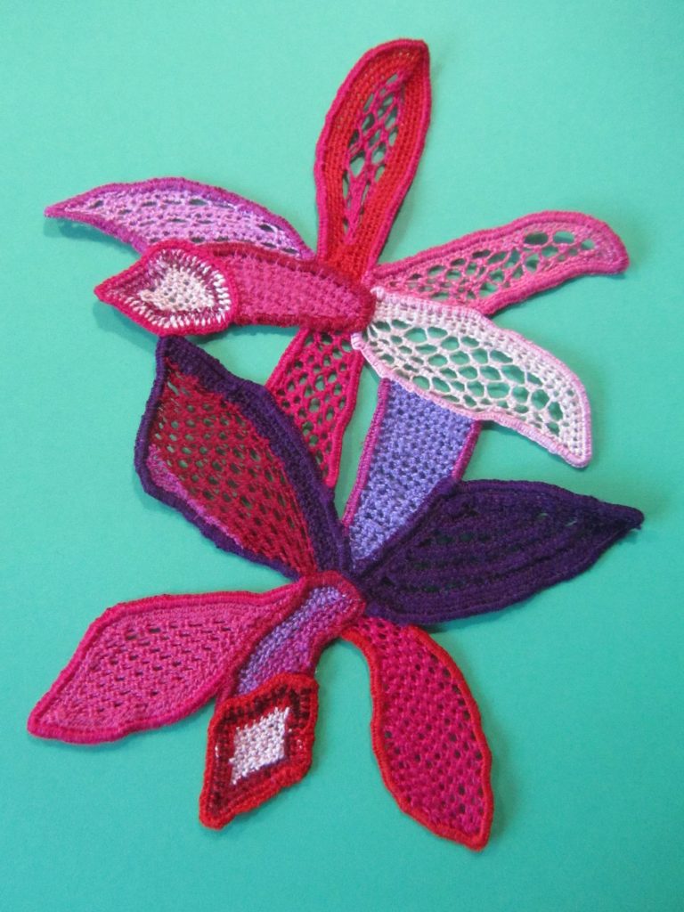 Raised embroidery stumpwork by Wendy Oakley