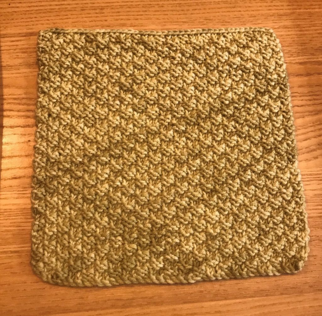 Knitting sample by Susan Rorison