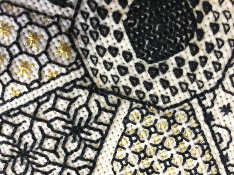 blackwork embroidery, a beginner's guide