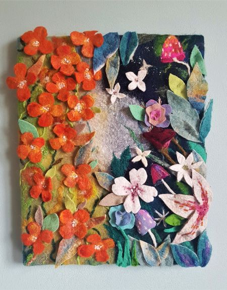 Felt course 4 at the School of Stitched Textiles