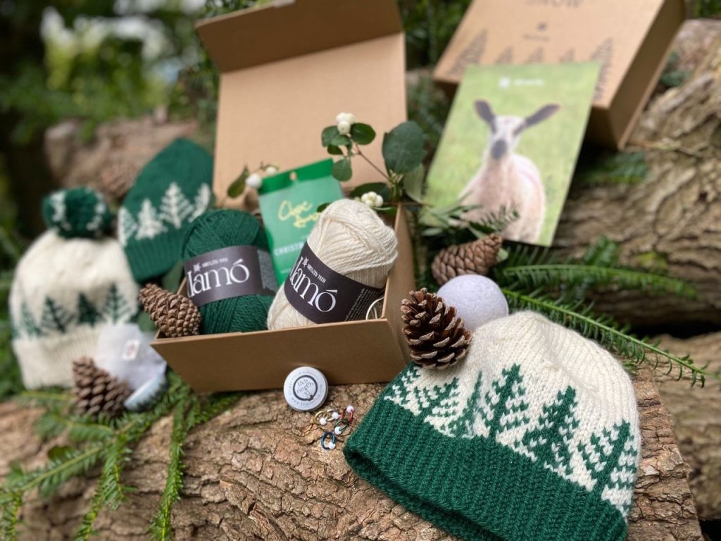 Northern Yarn Pine and Snow Craft Box