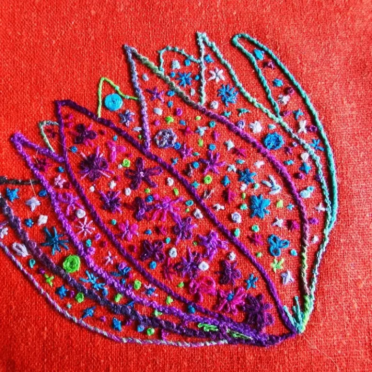 Delphine Delanlande's hand embroidery course work