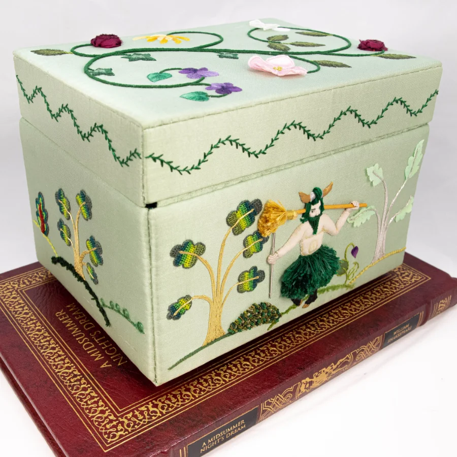 Stumpwork Casket by Sarah Rousset-Hall