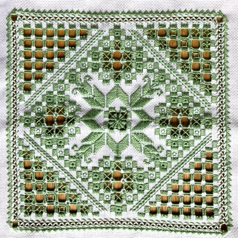 Hardanger embroidery by Anne Galliot