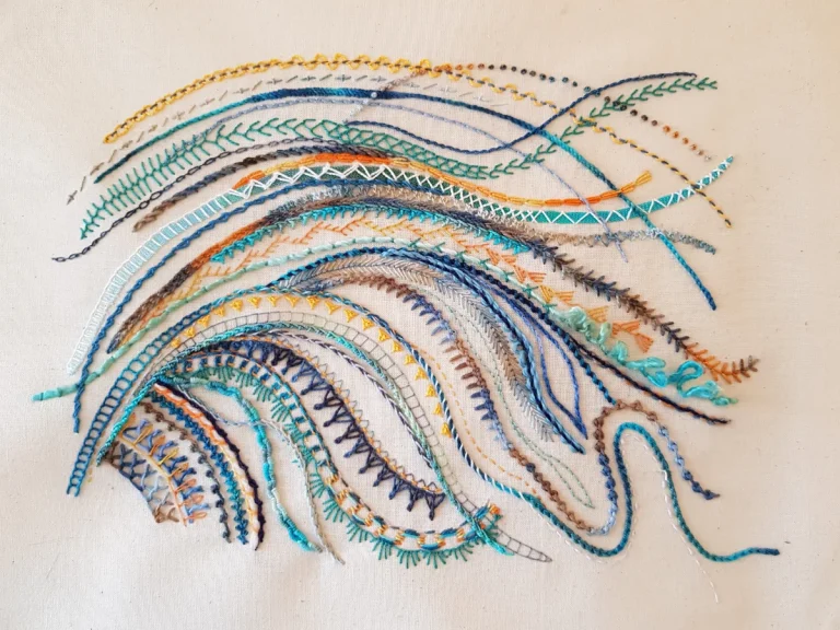 Maia O'Neill tells us she has learnt new types of embroidery as a result of study with us