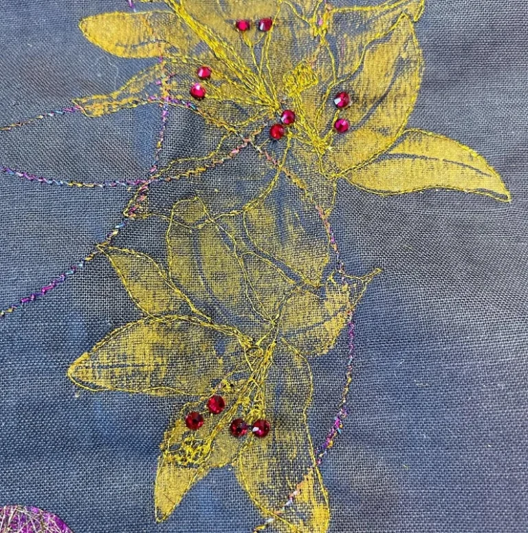 Machine Embroidery course work by Kerry Kernan - @one_stitch_or_another