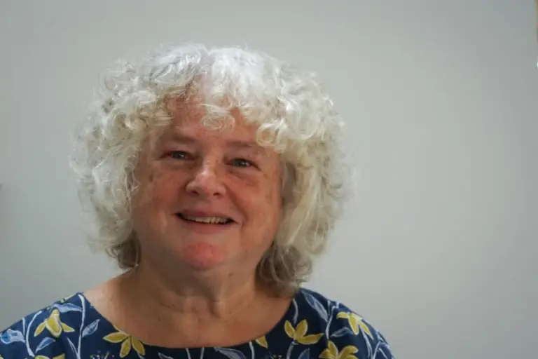 Hand Embroidery graduate Laurel Roberts talks about finding calm through creativity