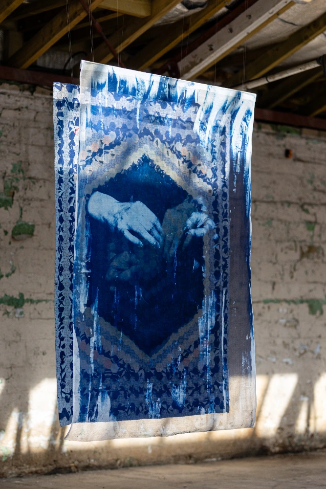 Salts textile artwork by Hannah Lamb