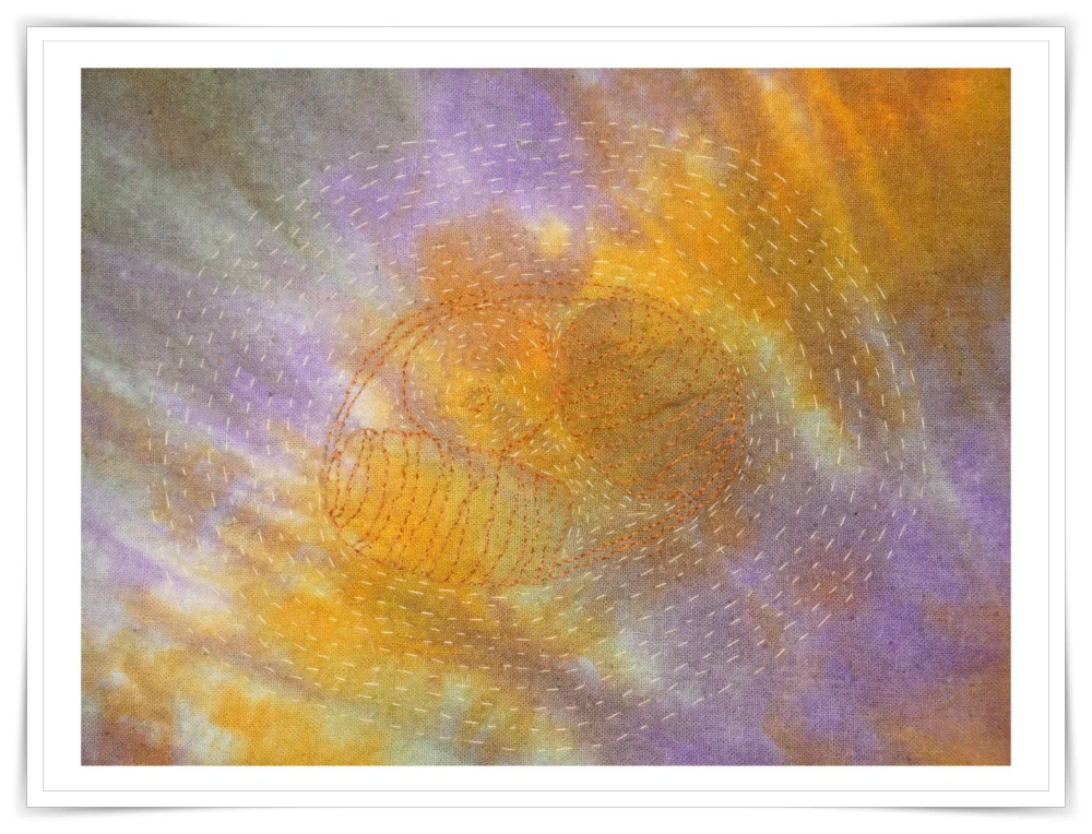 Creative and confident stitch sample by Lorraine Duff