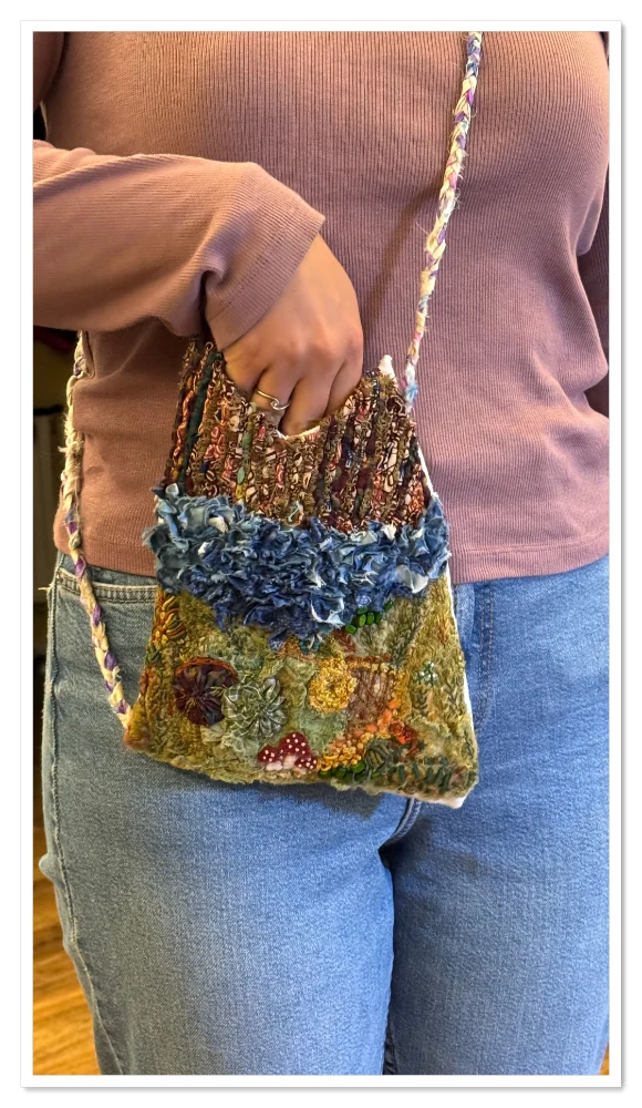 A foraging bad designed with confidence and creativity by Lorraine Duff