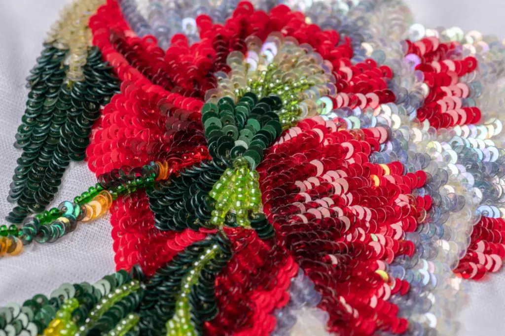 Gucci sample by the authors of the The Art of Couture Embroidery, Jessica Pile and Robert Ossant