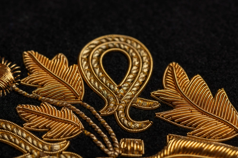 Purl Gimp Cord embroidery by Jessica Pile