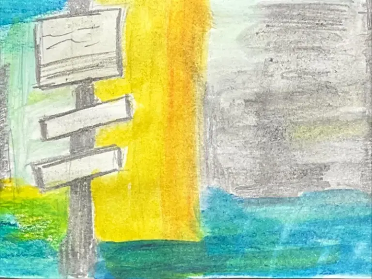 abstract stitching by lorraine duff