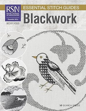 Blackwork Embroidery book cover, resource.