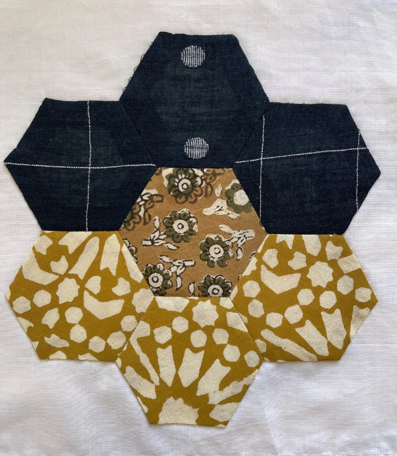 example of creative patchwork and quilting