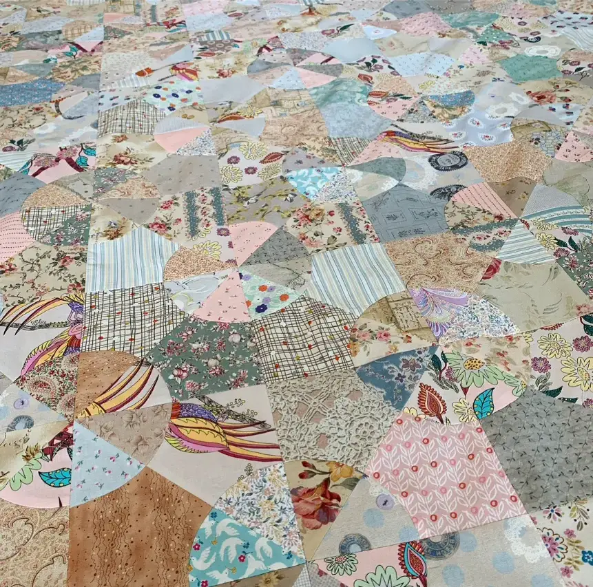Machine Patchwork Quilt by Carolyn Forster