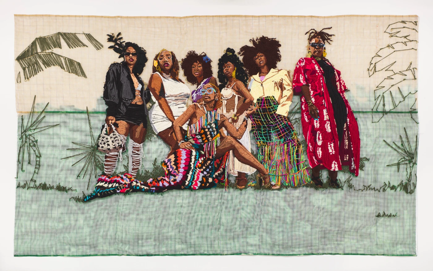 City Girls embroidery by Kandy G Lopez