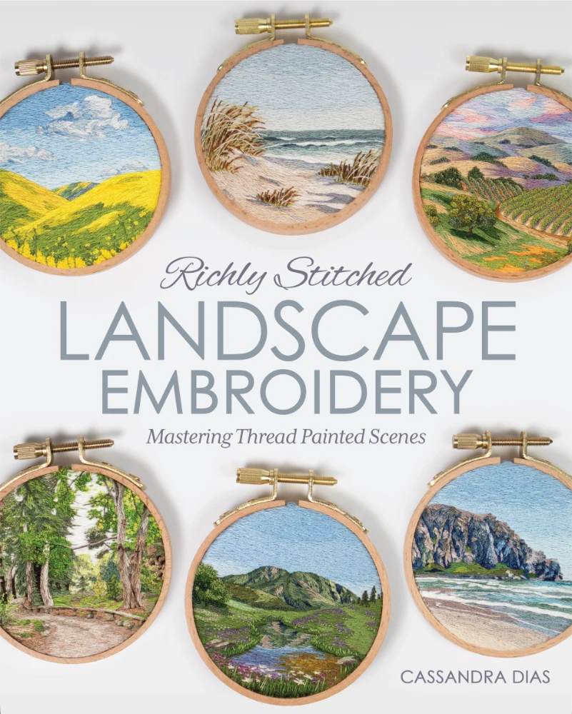 Landscape Embroidery by Cassandra Dias