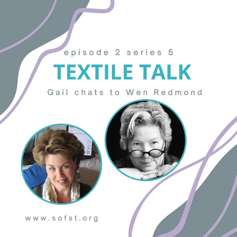 Textile Talk with Wen Redmond podcast front cover