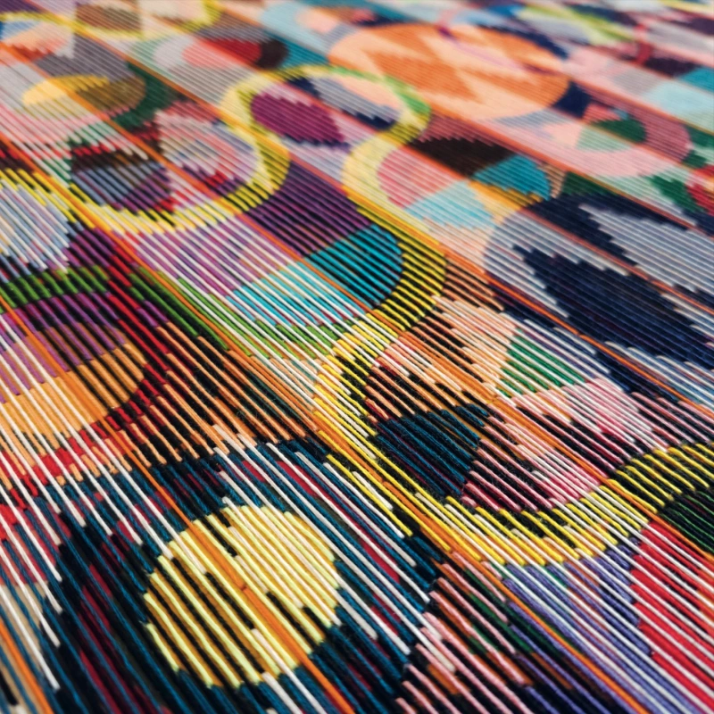 Innovative woven artwork by Tia Keoboundpheng