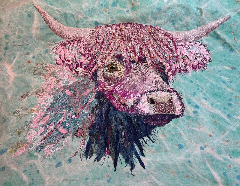 Machine Embroidery work by Kerry Kernan Skill Stage 4, student excellence awards exhibition