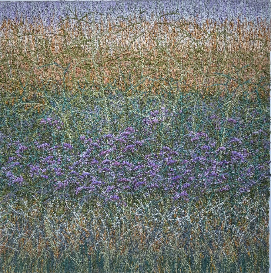 Quiet Beauty, machine embroidery by Jan Beaney