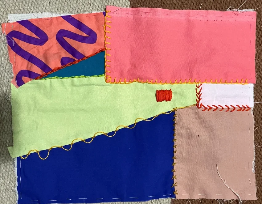 Another patchwork sample by Sarah Crowe