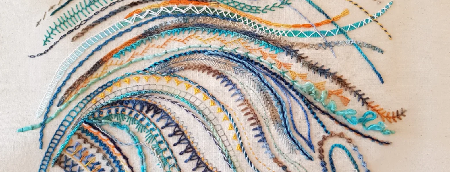 Maia O'Neill tells us she has learnt new types of embroidery as a result of study with us